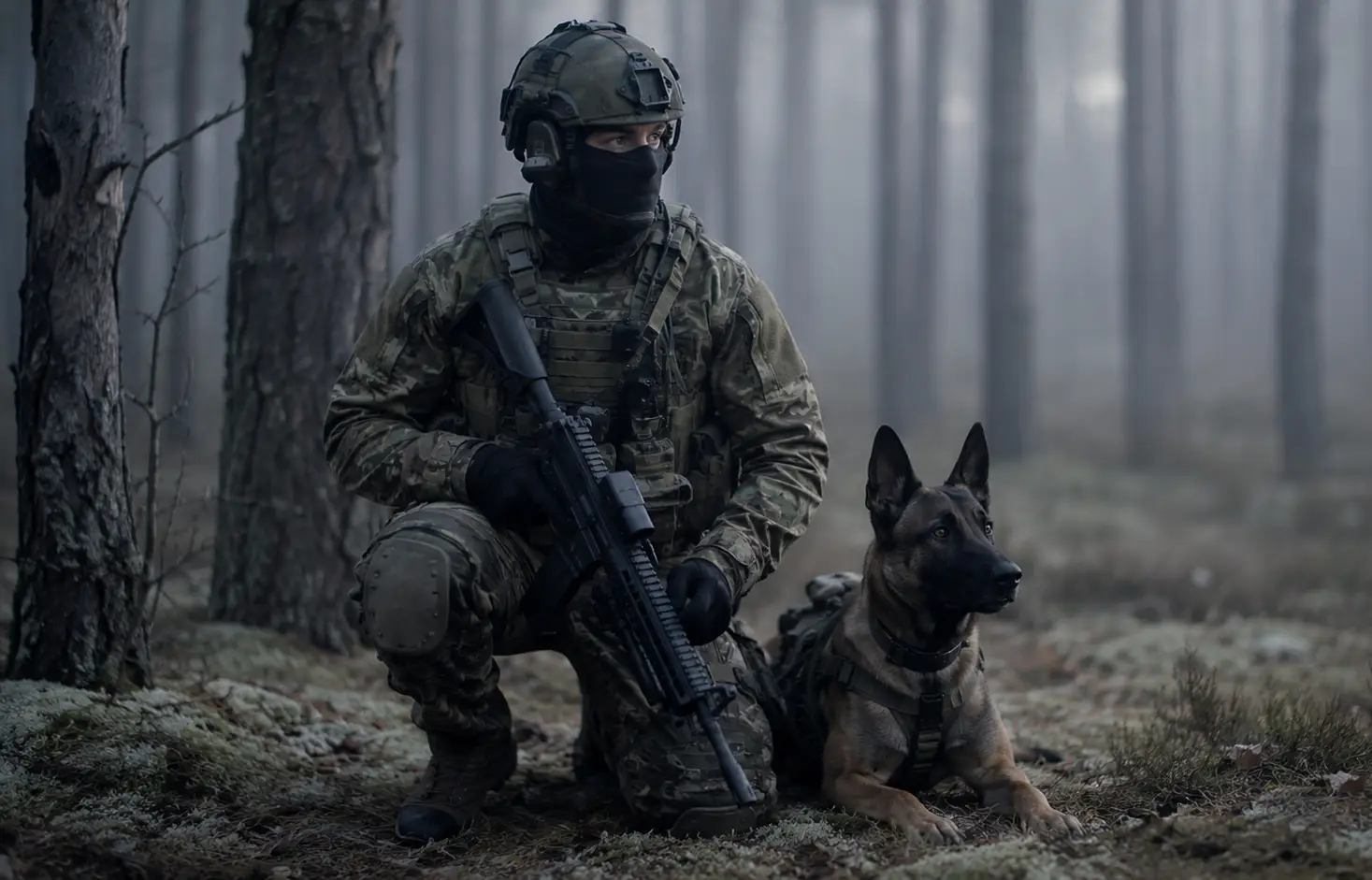 A nemzetközi CERBERUS K9 2026 oktatói csapat — 33 szakember kilenc országból egy edzőtéren, Ostrów Wielkopolskiban.